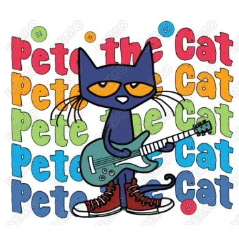 Pete The Cat  DTF  Iron on Transfer