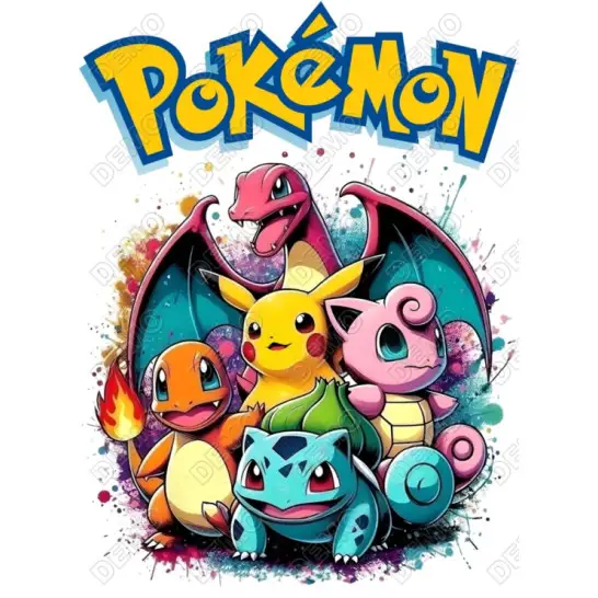 Pokemon DTF  Iron on Transfer  N2