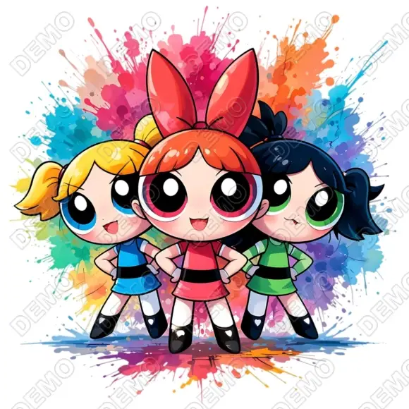 Powerpuff Girls  DTF Iron on Transfer