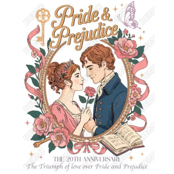 Pride and Prejudice  DTF  Shirt Iron on Transfer