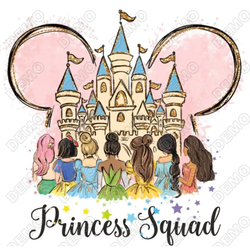 Princess Squad Disney DTF Iron on Transfer Princess Squad Disney DTF Iron on Transfer