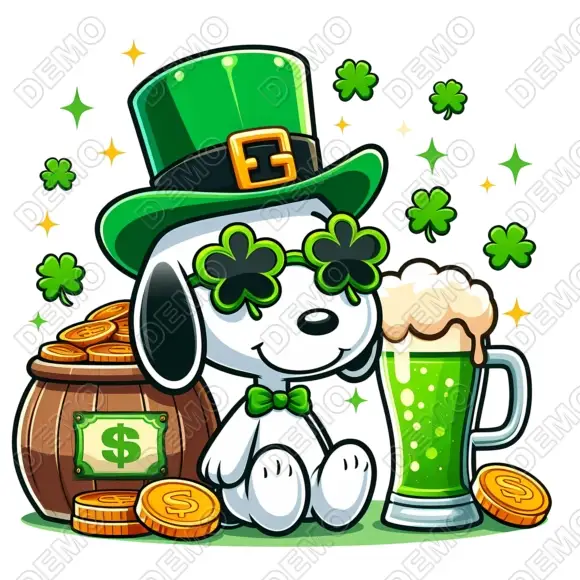 Saint Patrick's Day Peanuts DTF Iron on Transfer Saint Patrick's Day Peanuts DTF Iron on Transfer