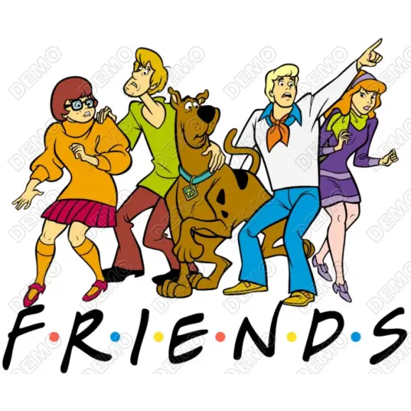 Scooby Doo Friends DTF  Iron on Transfer