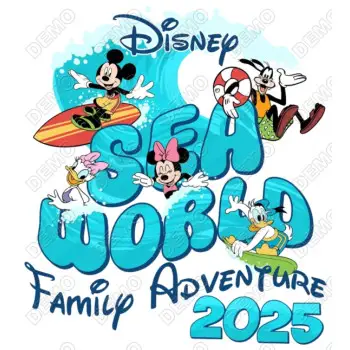 Sea World Family Adventure T Shirt Iron on Transfer 