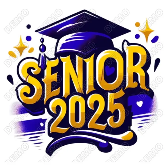 Senior 2025 School  Graduation  DTF Iron On Transfer