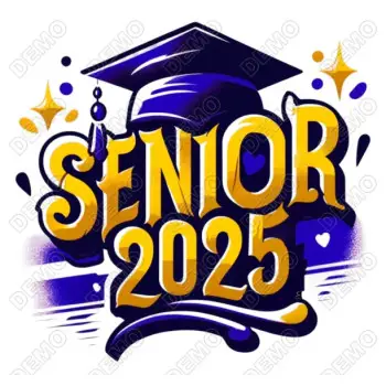 Senior Custom Year  School  Graduation  DTF Iron On Transfer