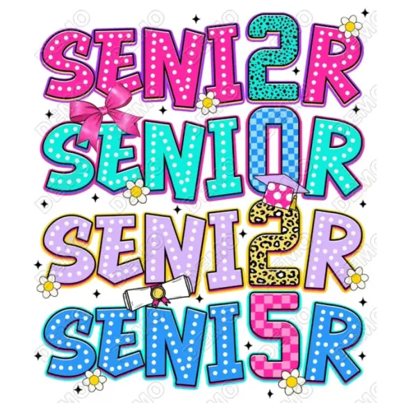Senior Graduation Custom Year  DTF Iron On Transfer