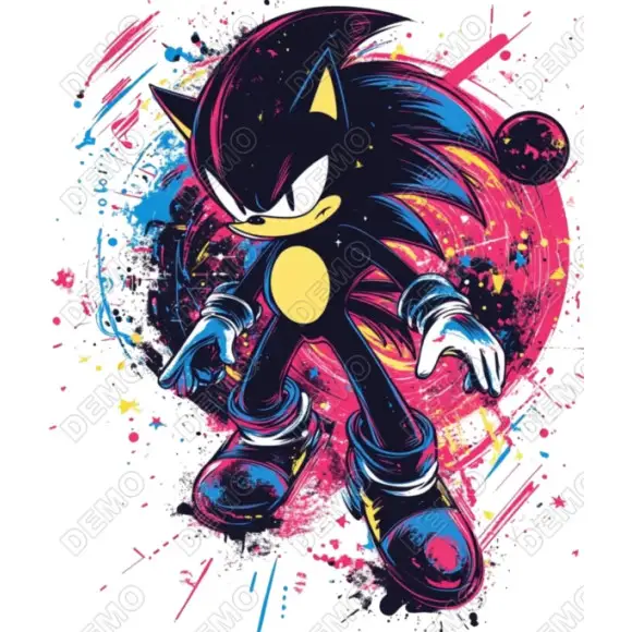 Shadow the Hedgehog Sonic DTF T Shirt Iron on Transfer Shadow the Hedgehog Sonic DTF T Shirt Iron on Transfer