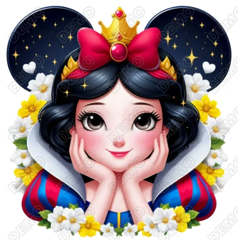 Snow White Princess DTF Iron on Transfer Snow White Princess DTF Iron on Transfer
