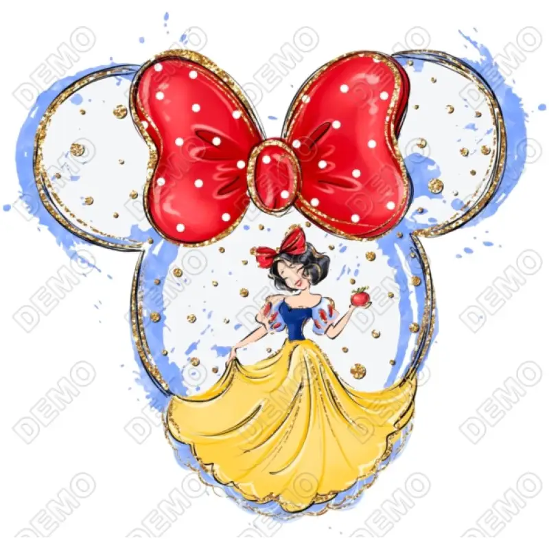 Snow White Princess DTF Iron on Transfer Snow White Princess DTF Iron on Transfer
