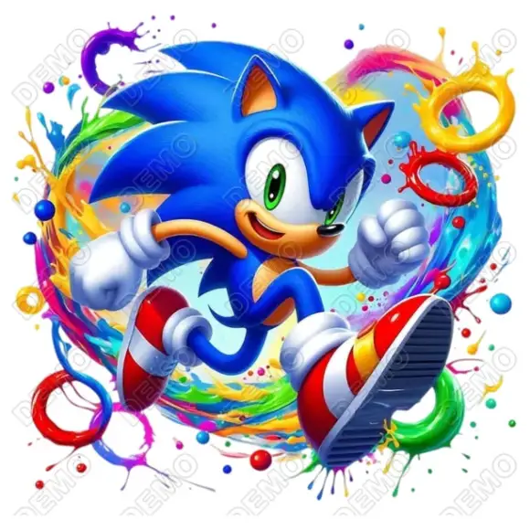 Sonic Rings DTF T Shirt Iron on Transfer Sonic Rings DTF T Shirt Iron on Transfer