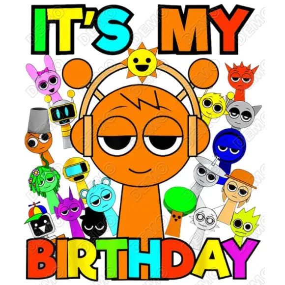 Sprunki Horror Game DTF Iron on Transfer