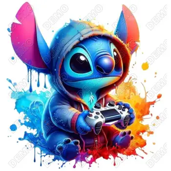 Stitch Gamer  DTF Transfer 