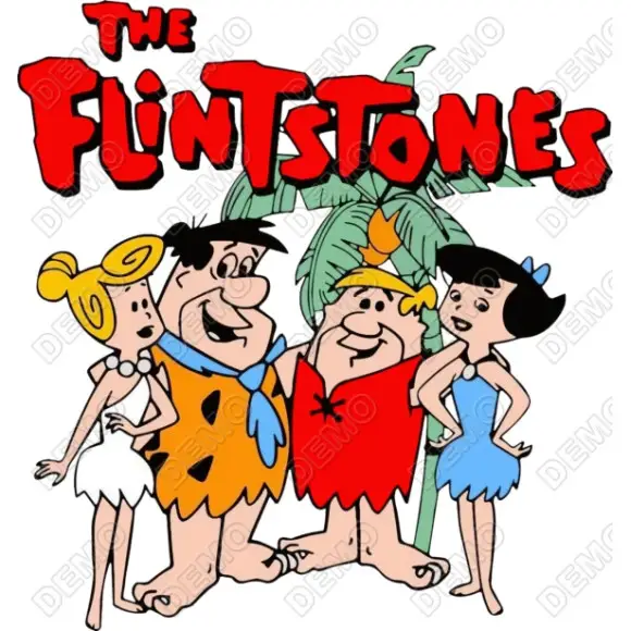 The Flintstones Group DTF Iron on Transfer The Flintstones Group DTF Iron on Transfer
