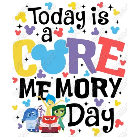 Today is a Core Memory day Inside Out DTF Shirt Iron on Transfer Today is a Core Memory day Inside Out DTF Shirt Iron on Transfer