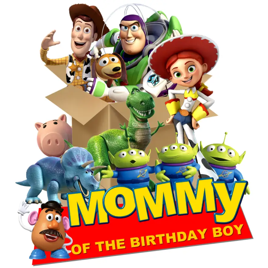 Toy Story Birthday Custom Family Member   DTF  Iron on Transfer