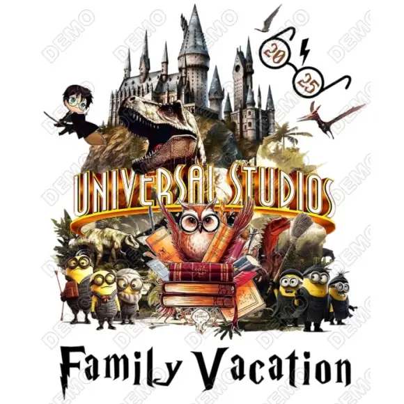 Universal Studios DTF Iron on Transfer Universal Studios DTF Iron on Transfer
