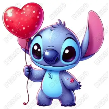 Valentines Stitch DTF  Iron on Transfer 