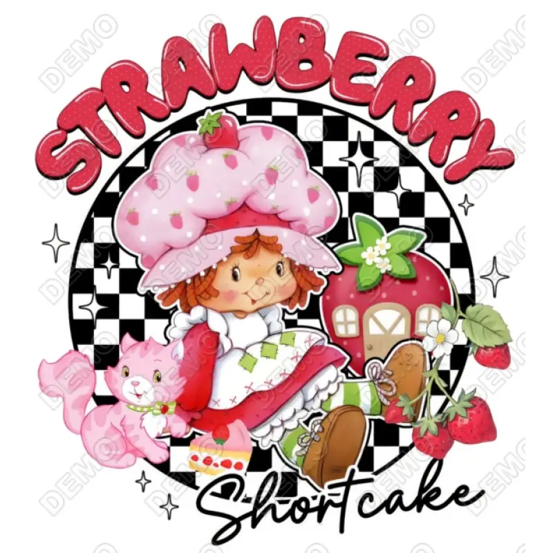 Vintage Strawberry Shortcake DTF Iron on Transfer N4 Vintage Strawberry Shortcake DTF Iron on Transfer N4