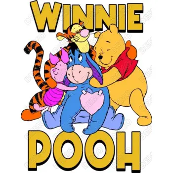 Winnie Pooh DTF Transfer 