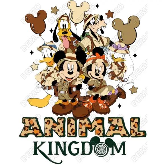 Animal Kingdom Disney DTF  Iron on Transfer N7