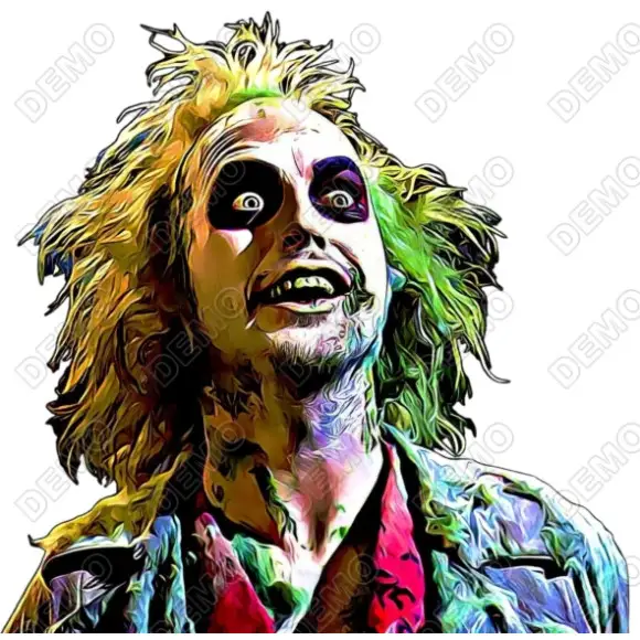 Beetlejuice  DTF  Iron on Transfer