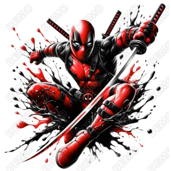 Deadpool DTF  Shirt Iron on Transfer