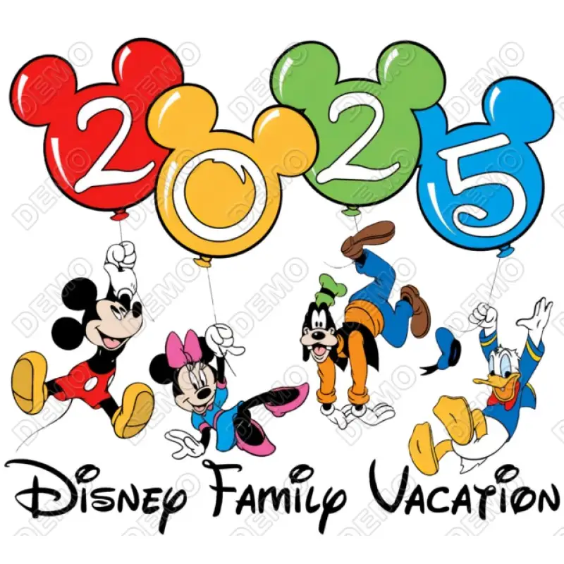 Disney Family Vacation Year DTF Iron on Transfer Decal Disney Family Vacation Year DTF Iron on Transfer Decal