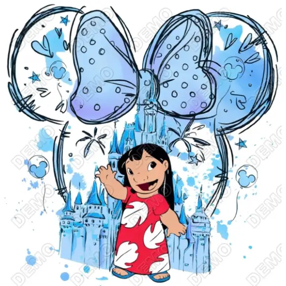 Disney Trip Lilo and Stitch DTF Iron on Transfer