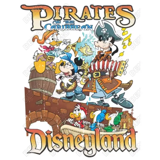 Disney Trip Pirates  DTF  Iron on Transfer