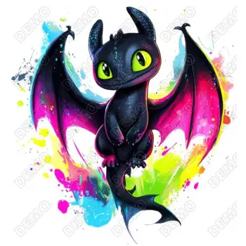 How to Train  Your  Dragon  DTF  Shirt Iron on Transfer Decal 