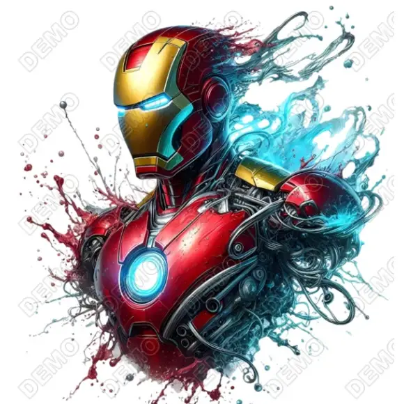 Iron Man  DTF Shirt Iron on Transfer N7