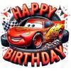 Lightning McQueen Birthday  DTF  Shirt Iron on Transfer 