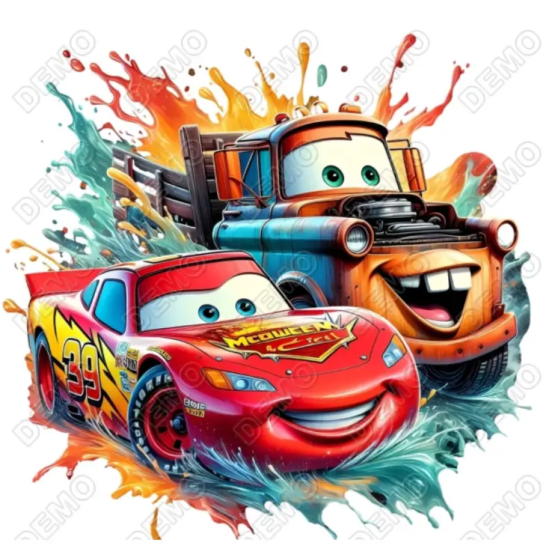 Lightning McQueen Cars DTF Shirt Iron on Transfer Lightning McQueen Cars DTF Shirt Iron on Transfer