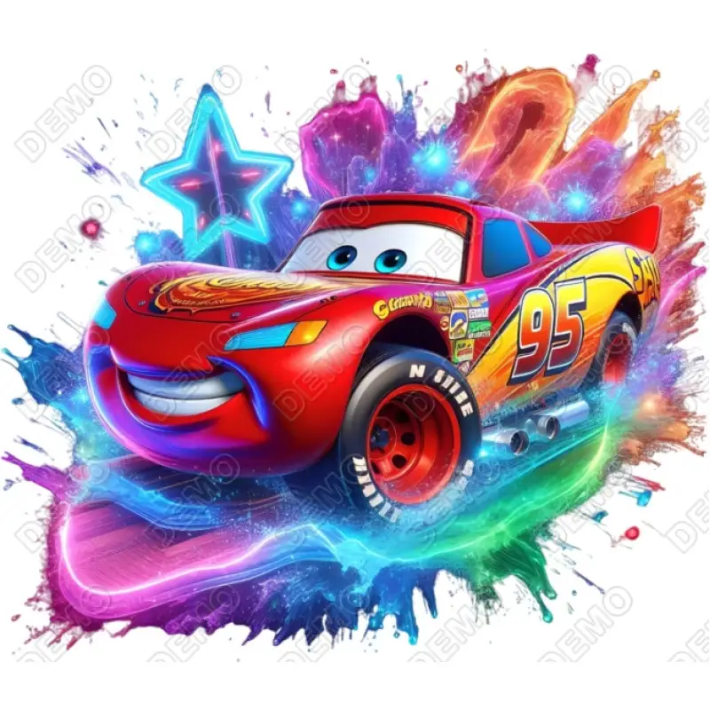 Lightning McQueen Disney DTF Shirt Iron on Transfer Lightning McQueen Disney DTF Shirt Iron on Transfer
