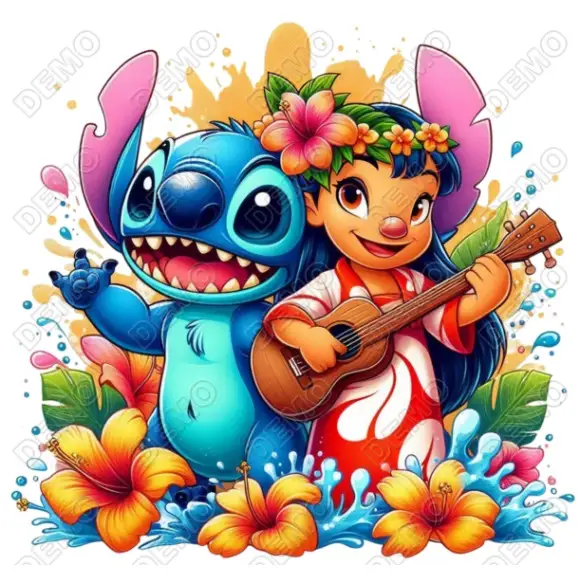 Lilo & Stitch  DTF  Shirt Iron on Transfer N20