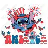 Lilo & Stitch  Independence Day  DTF  Shirt Iron on Transfer 