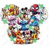 Magic Kingdom Disney Minnie Mouse DTF Iron on Transfer 