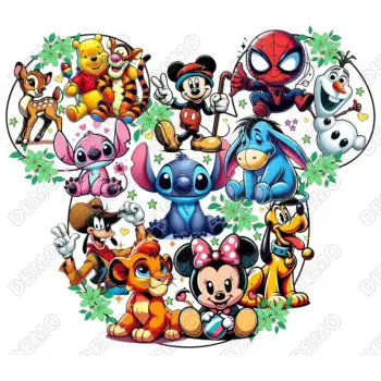Magic Kingdom Disney Minnie Mouse DTF Iron on Transfer 