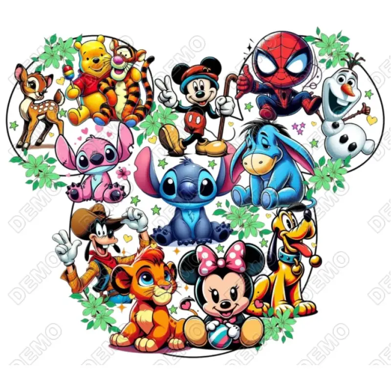 Magic Kingdom Disney Minnie Mouse DTF Iron on Transfer Magic Kingdom Disney Minnie Mouse DTF Iron on Transfer