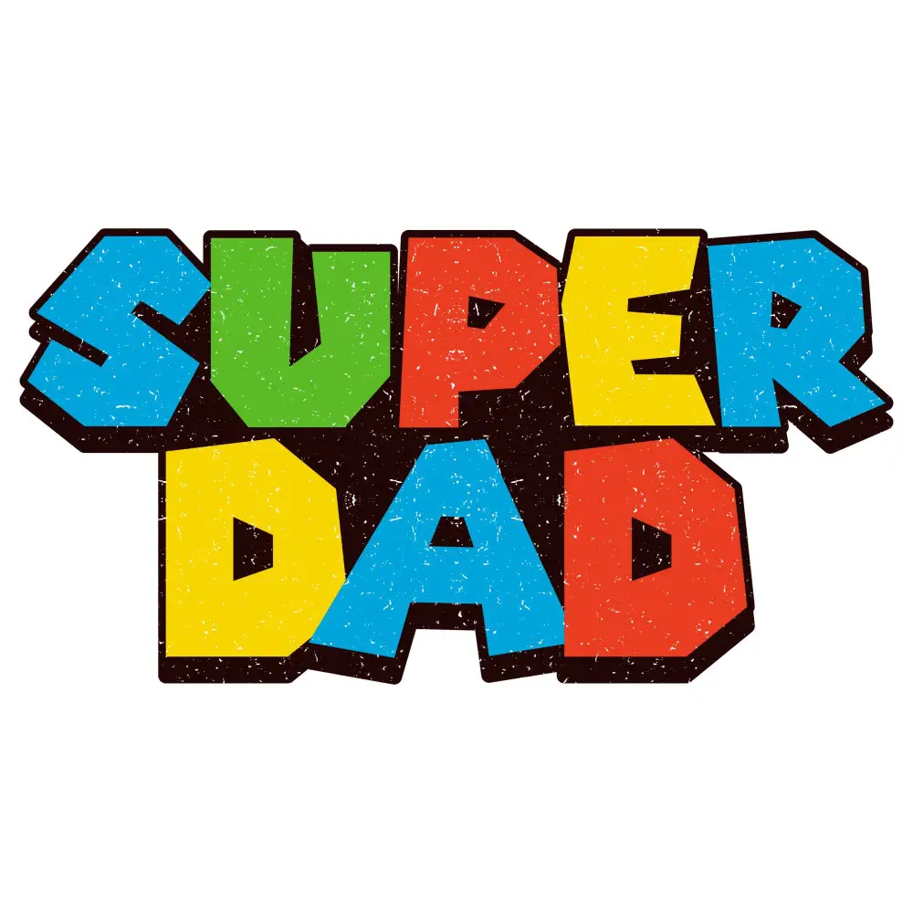 Mario Super DAD DTF  Iron on Transfer