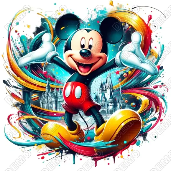Mickey  Mouse  DTF   Shirt Iron on Transfer N4