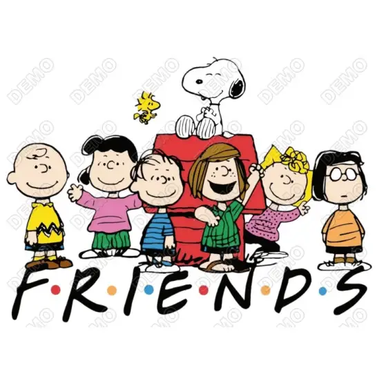 Peanuts, Snoopy, Charlie Brown  Gang DTF  Shirt Iron on Transfer
