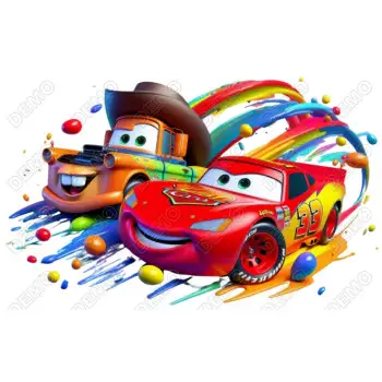Pixar Cars Disney DTF Iron on Transfer 