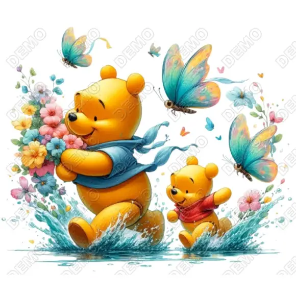 Pooh  DTF  Iron On  Transfer N9