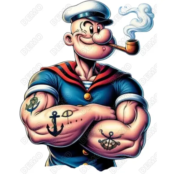 Popeye  DTF  Shirt Iron on Transfer