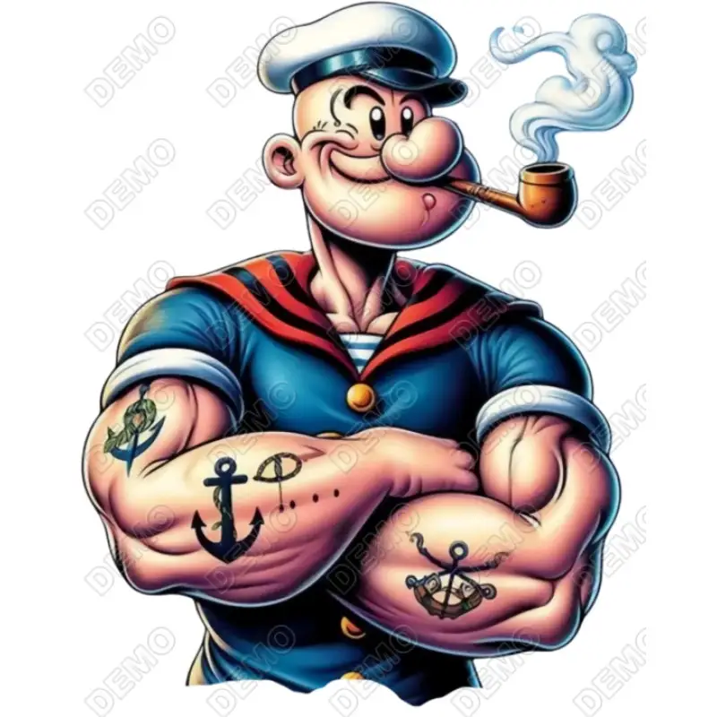 Popeye DTF Shirt Iron on Transfer Popeye DTF Shirt Iron on Transfer