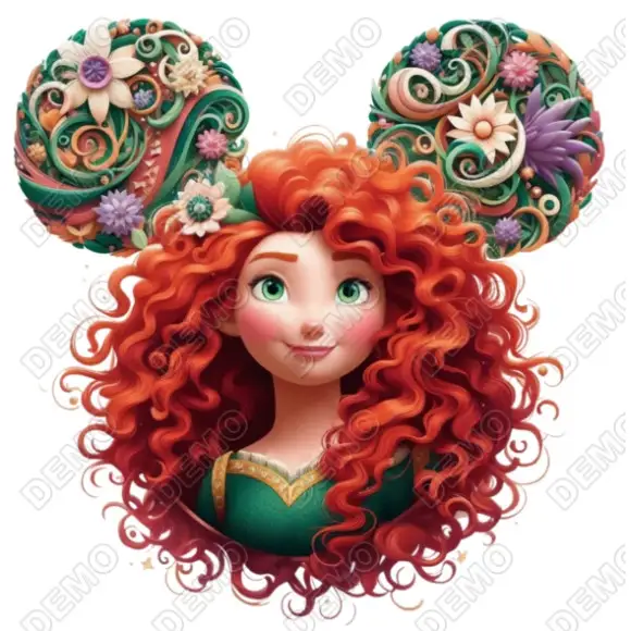 Princess Merida  Disney DTF Iron on Transfer