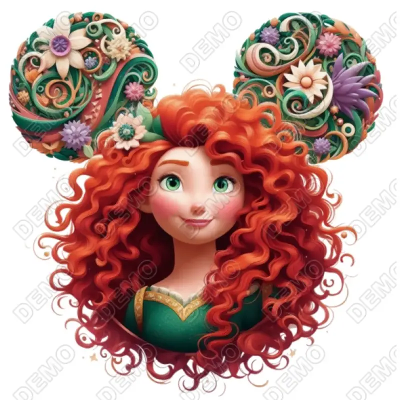 Princess Merida Disney DTF Iron on Transfer Princess Merida Disney DTF Iron on Transfer