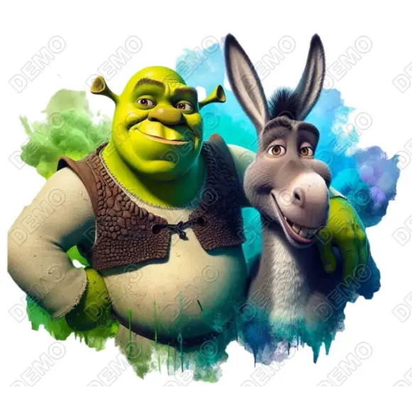 Shrek DTF  Shirt Iron on Transfer